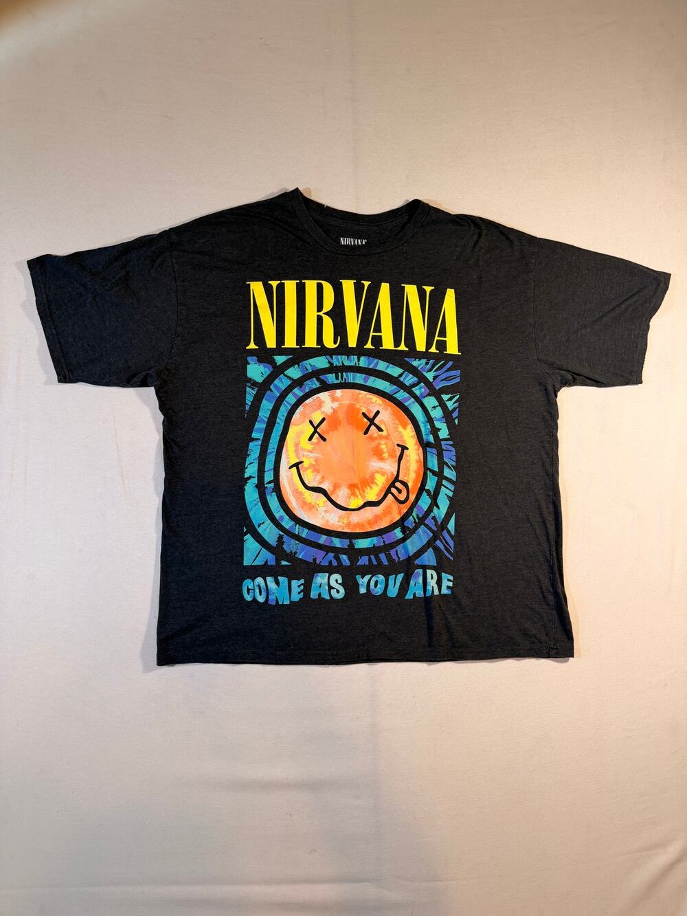 Nirvana Come As You Are Tour Live '93 Graphic Tee Black Oversized L